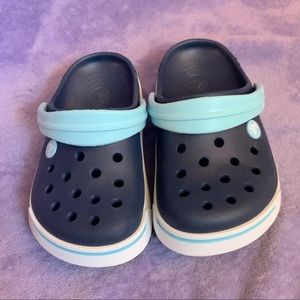 Crocs size J1 - Blue - Like New